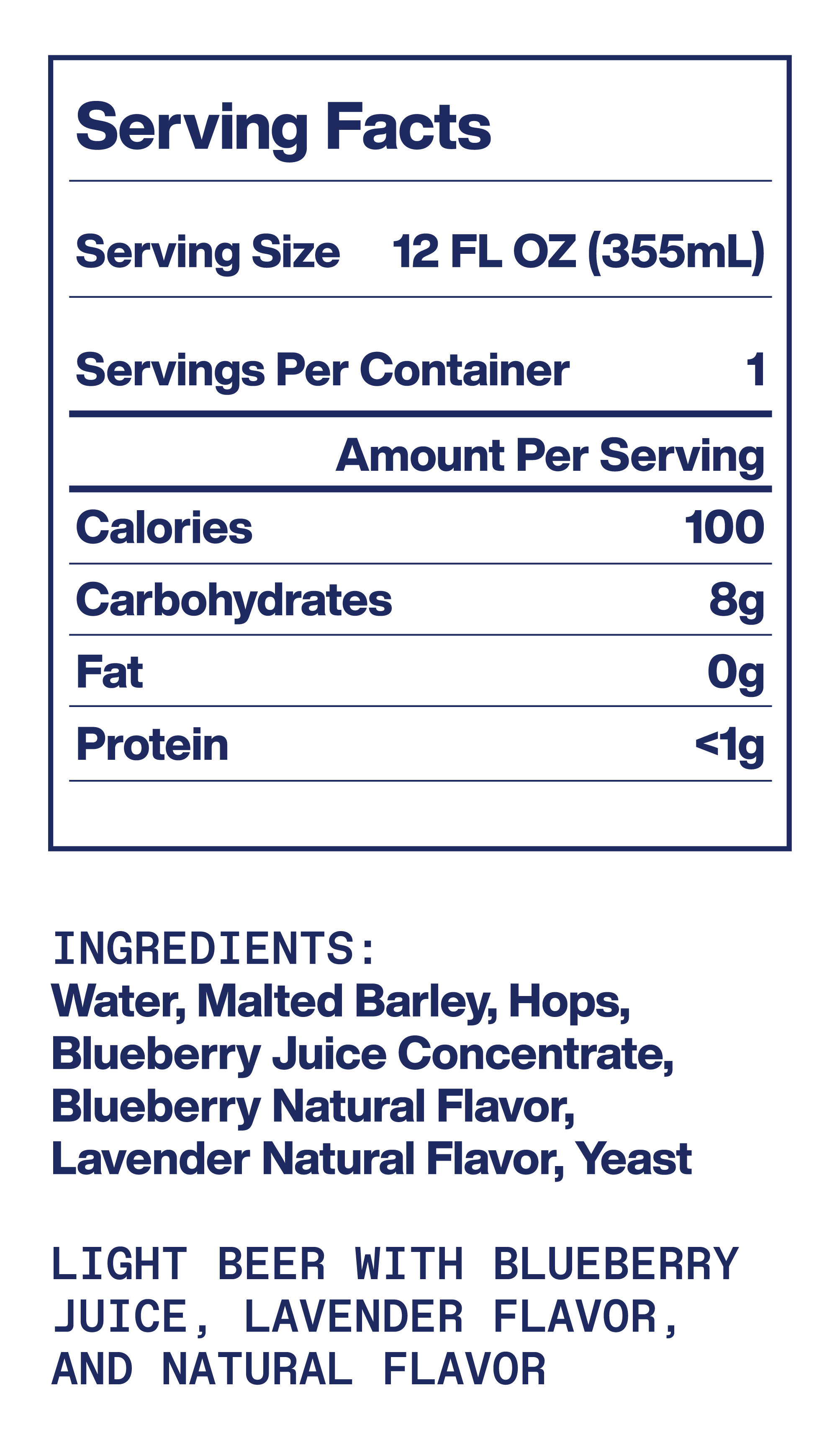 Nutrition Label